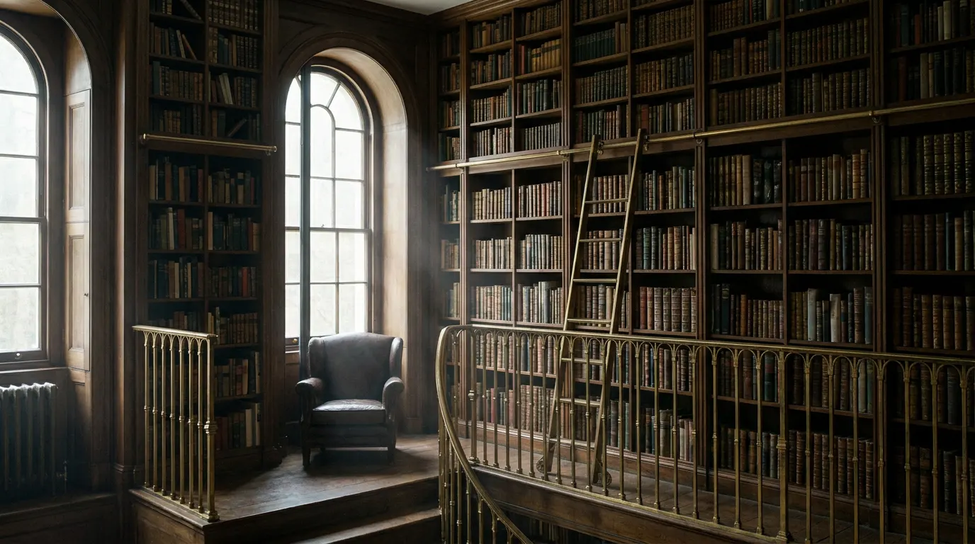 Double-height library